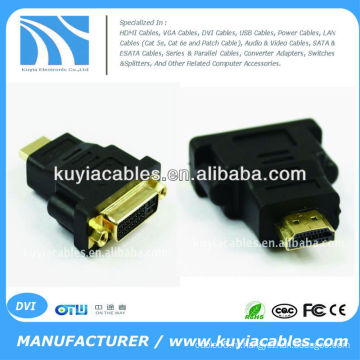 DVI F женский TO HDMI M мужской GOLD 1080P MAC MAC ADAPTER CONVERTER HD